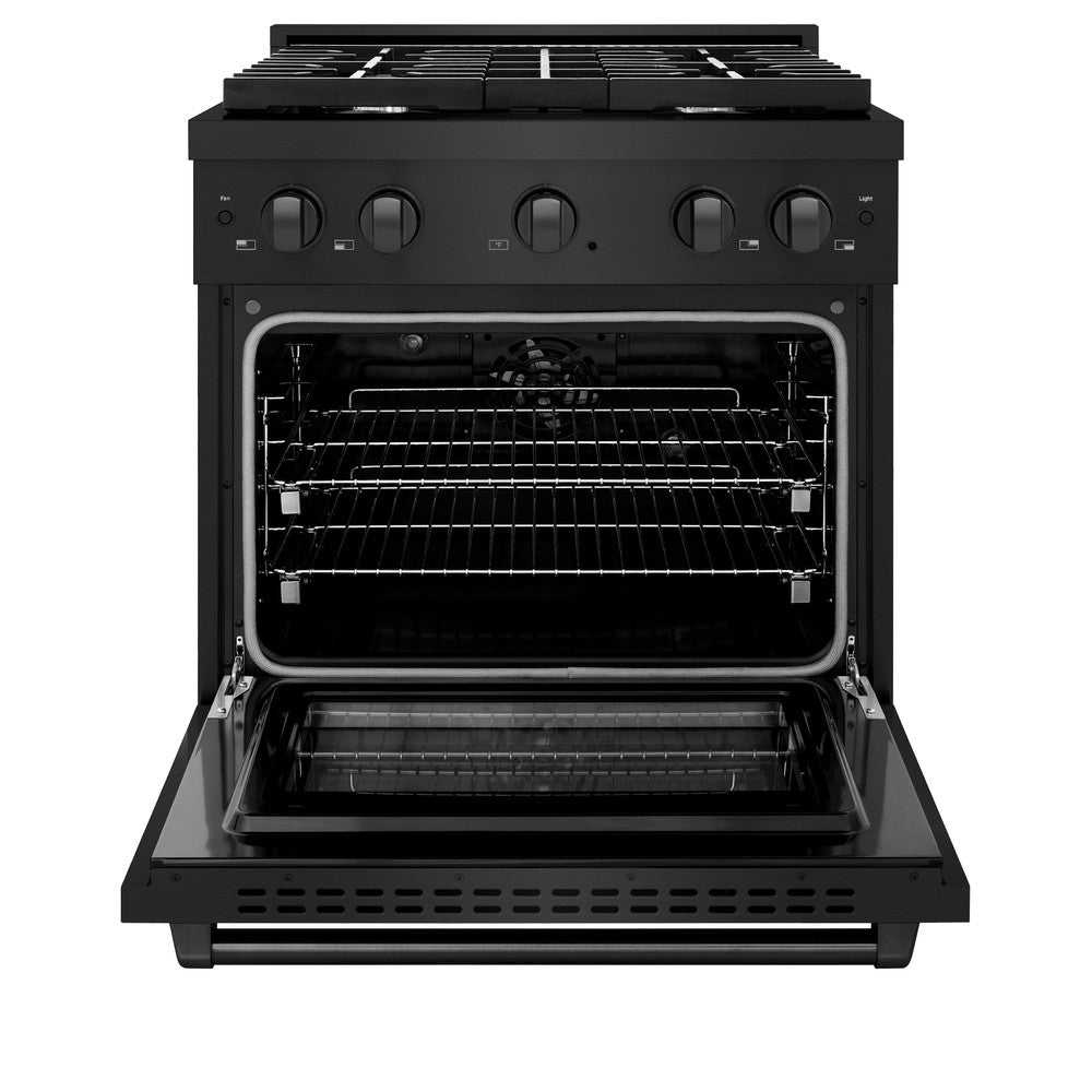 30 in. 4.2 cu. ft. Paramount Dual Fuel Range with 4 Burner Gas Cooktop and Electric Convection Oven - (SDRB30) -