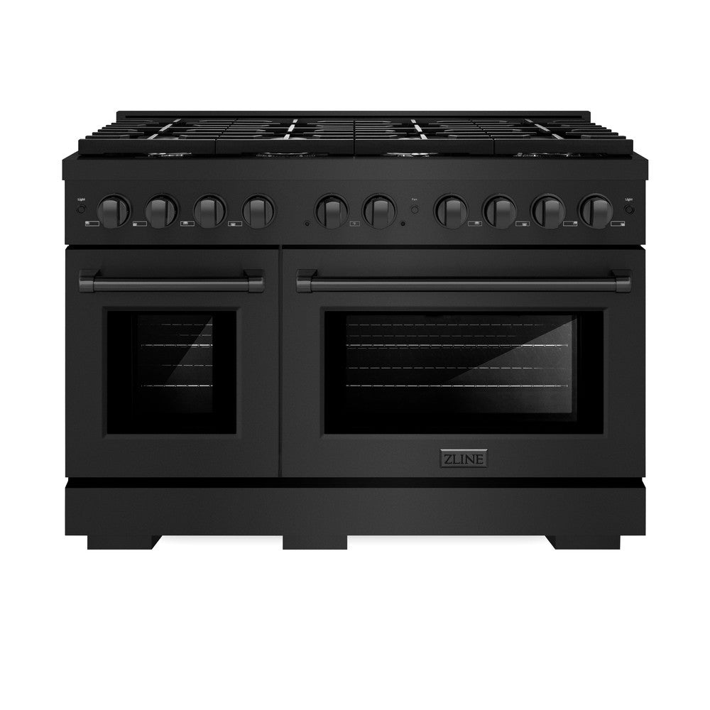 48 in. 6.7 cu. ft. Paramount Double Oven Dual Fuel Range with 8 Burner Gas Cooktop - (SDRB48) -