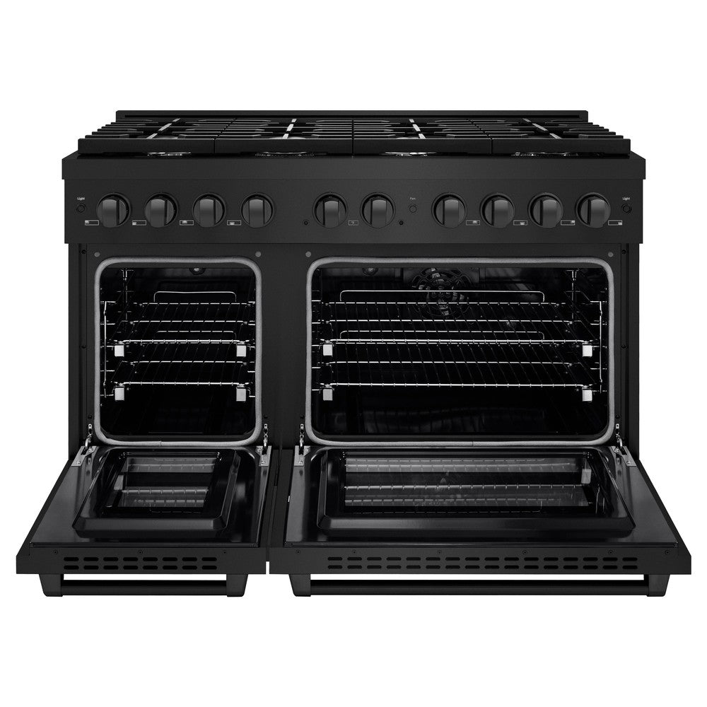 48 in. 6.7 cu. ft. Paramount Double Oven Dual Fuel Range with 8 Burner Gas Cooktop - (SDRB48) -