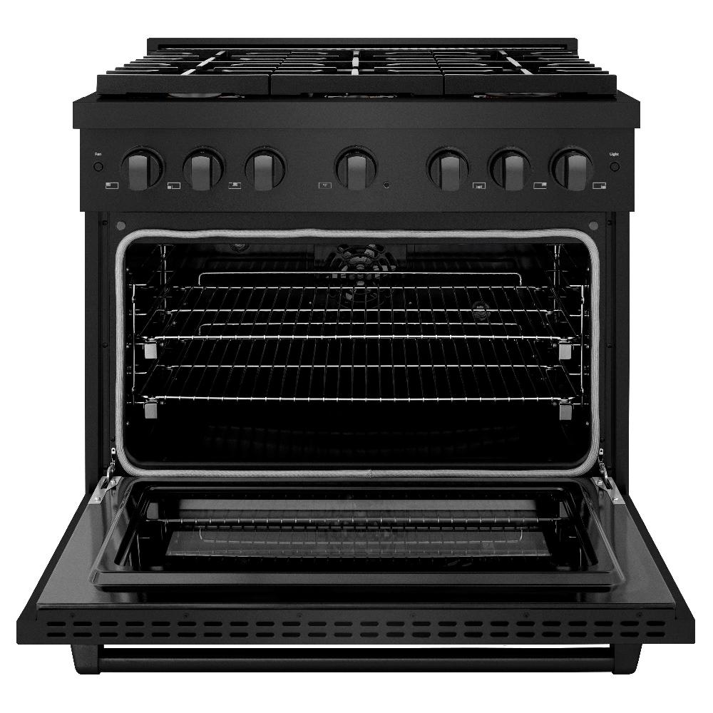 36 in. 5.2 cu. ft. Paramount Dual Fuel Range with Gas Cooktop and Electric Convection Oven - (SDRBBR36) -