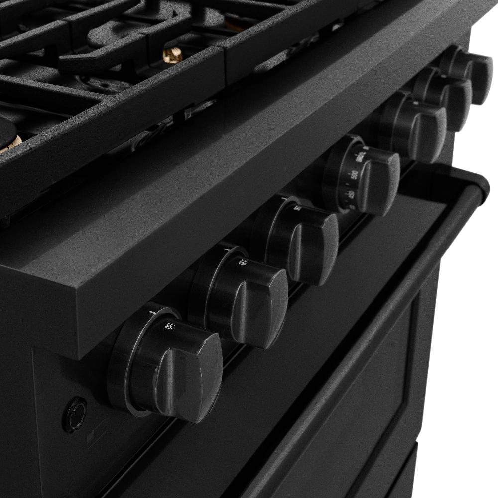36 in. 5.2 cu. ft. Paramount Dual Fuel Range with Gas Cooktop and Electric Convection Oven - (SDRBBR36) -