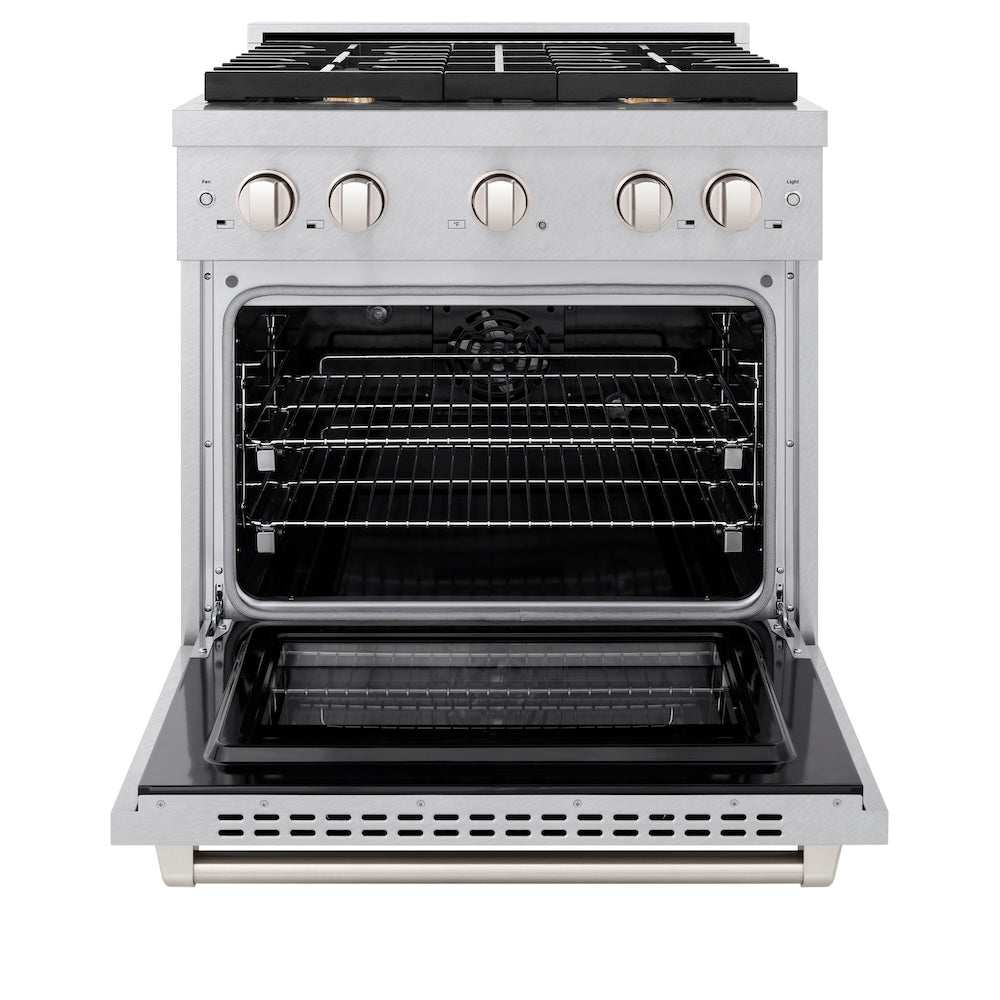 30 in. 4.2 cu. ft. Paramount Dual Fuel Range with Gas Cooktop and Electric Convection Oven - (SDRSBR30) -