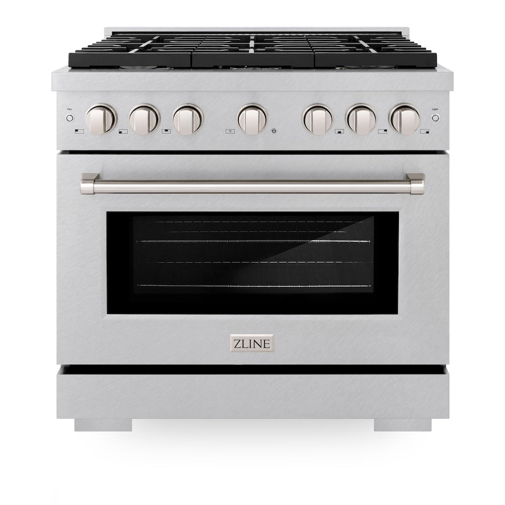36 in. 5.2 cu. ft. Paramount Dual Fuel Range with Gas Cooktop and Electric Convection Oven - (SDRSBR36) -