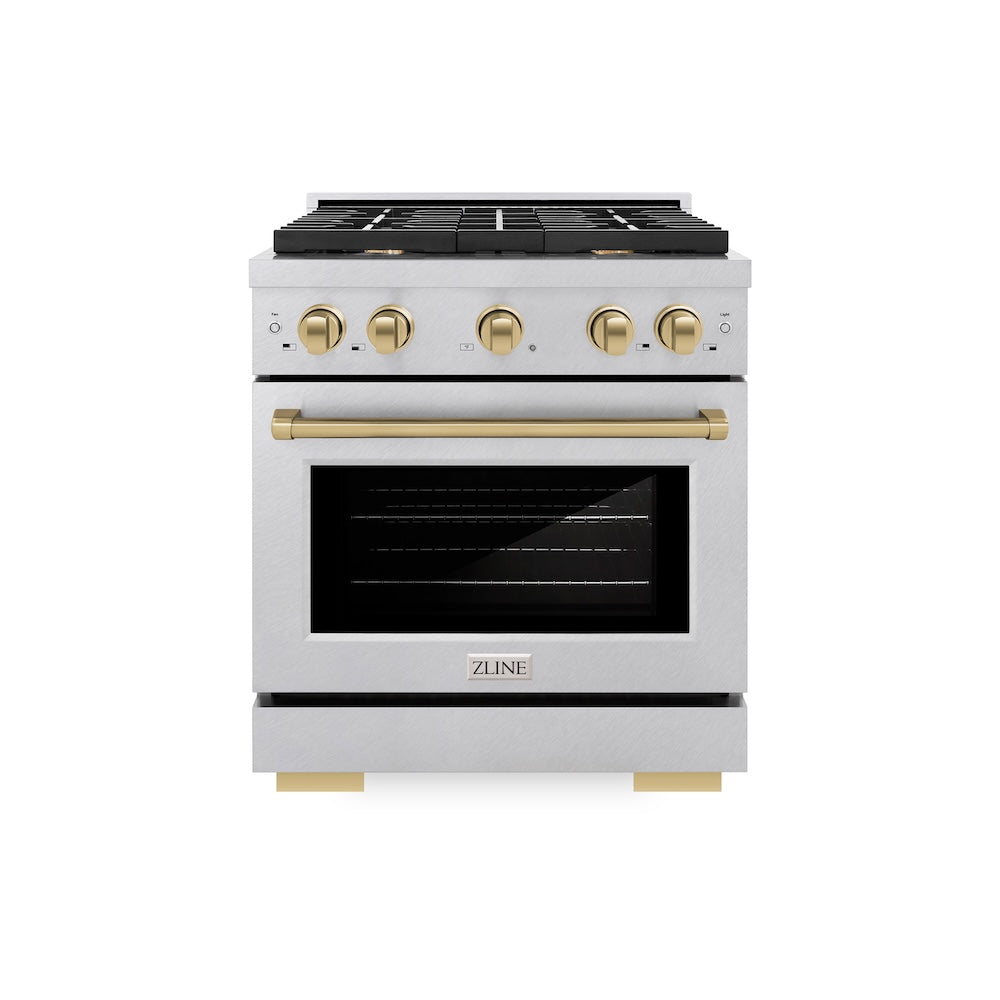 Autograph Edition 30 in. 4.2 cu. ft. Paramount Dual Fuel Range with 4 Burner Gas Cooktop - (SDRSZ30CB) -