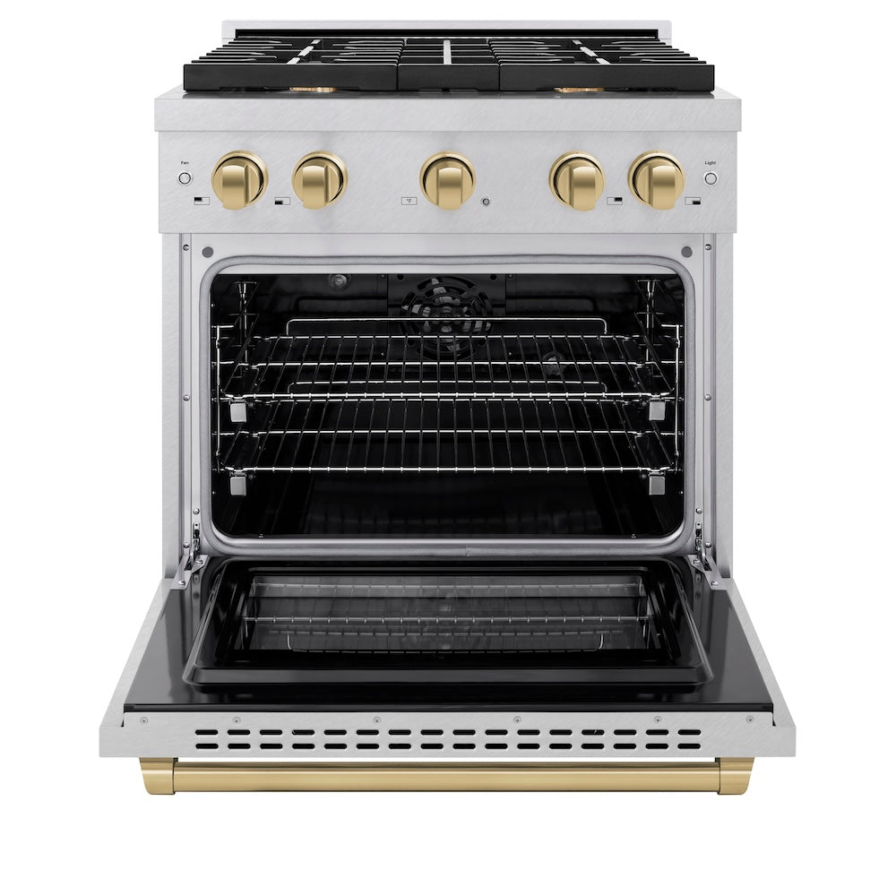 Autograph Edition 30 in. 4.2 cu. ft. Paramount Dual Fuel Range with 4 Burner Gas Cooktop - (SDRSZ30CB) -