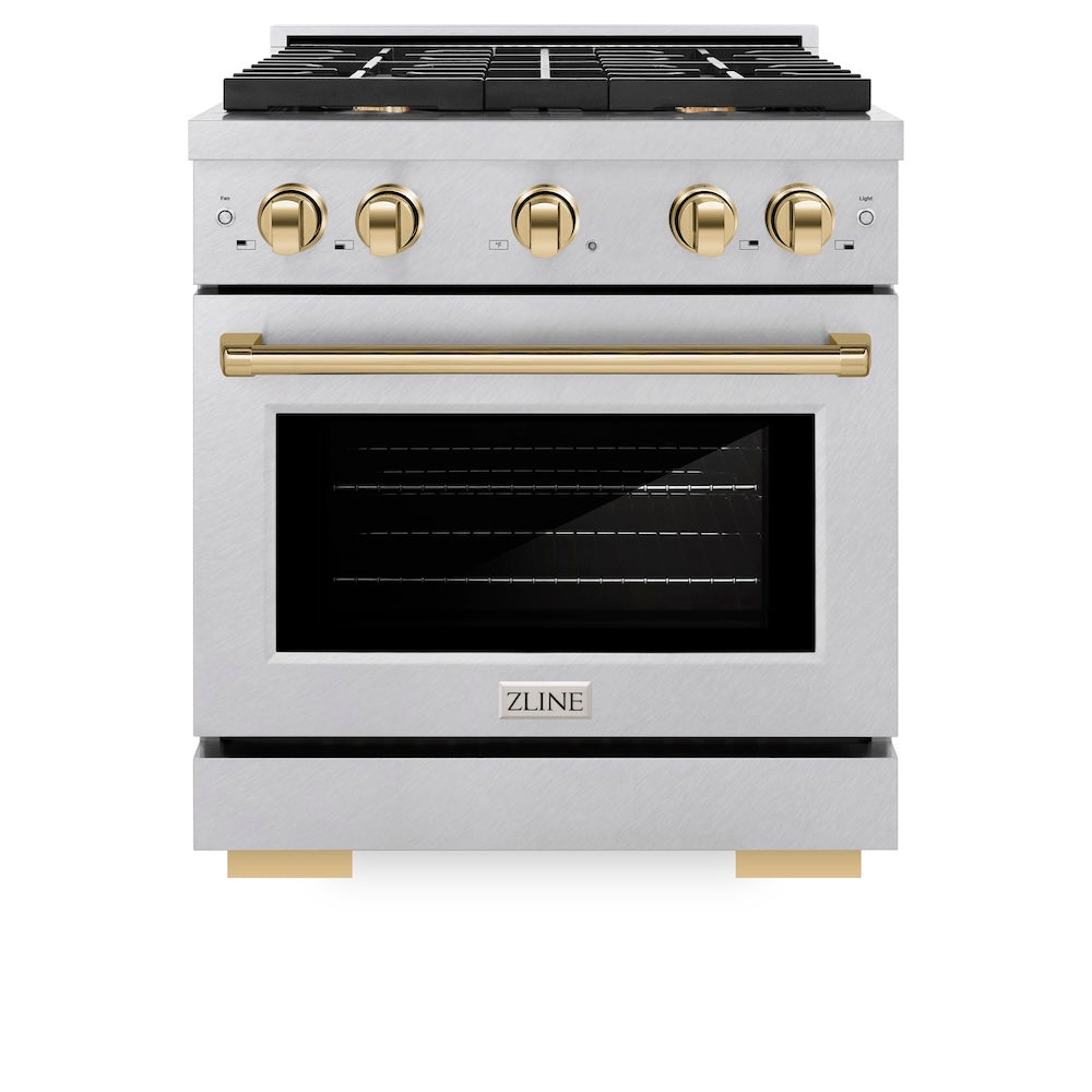Autograph Edition 30 in. 4.2 cu. ft. Paramount Dual Fuel Range with 4 Burner Gas Cooktop - (SDRSZ30G) -