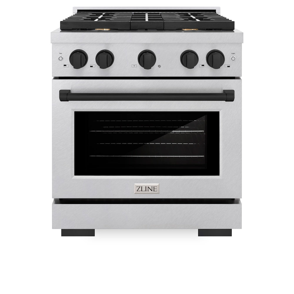 Paramount 30-Inches Standard 4 burners Convection Oven Freestanding Dual Fuel Range - (SDRSZ30MB) -