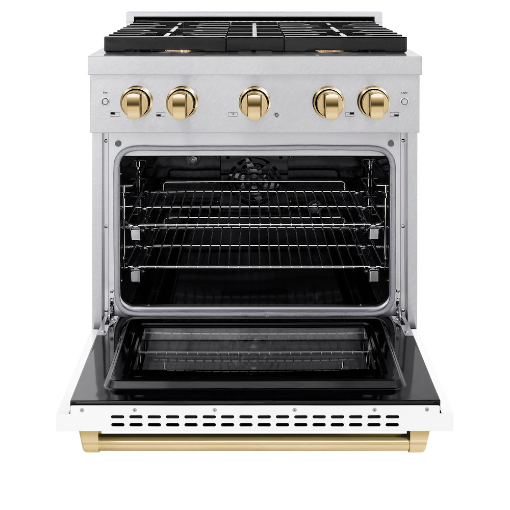 Autograph Edition 30 in. 4.2 cu. ft. Paramount Dual Fuel Range with 4 Burner Gas Cooktop - (SDRSZWM30G) -