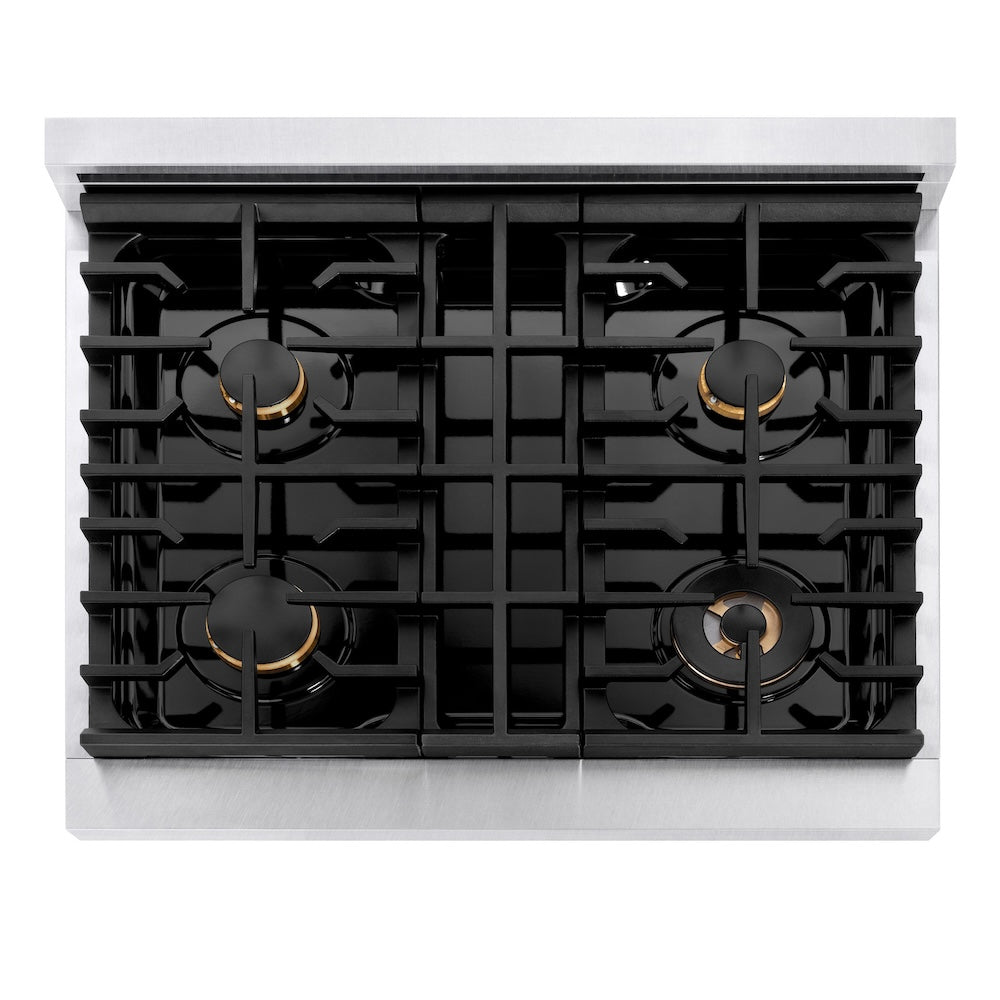 Autograph Edition 30 in. 4.2 cu. ft. Paramount Dual Fuel Range with 4 Burner Gas Cooktop - (SDRSZWM30G) -