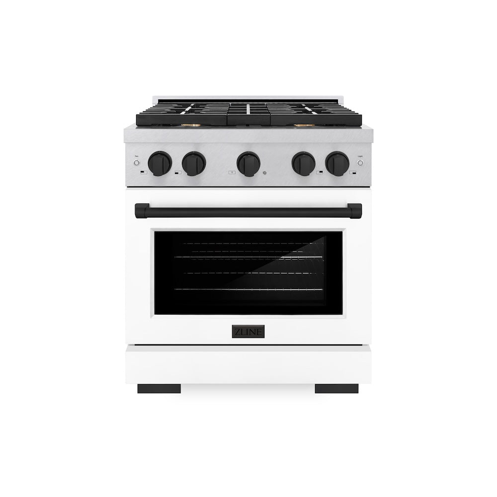 Autograph Edition 30 in. 4.2 cu. ft. Paramount Dual Fuel Range with 4 Burner Gas Cooktop - (SDRSZWM30MB) -
