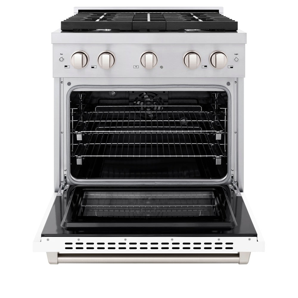 30 in. 4.2 cu. ft. Paramount Dual Fuel Range with 4 Burner Gas Cooktop - (SDRWM30) -