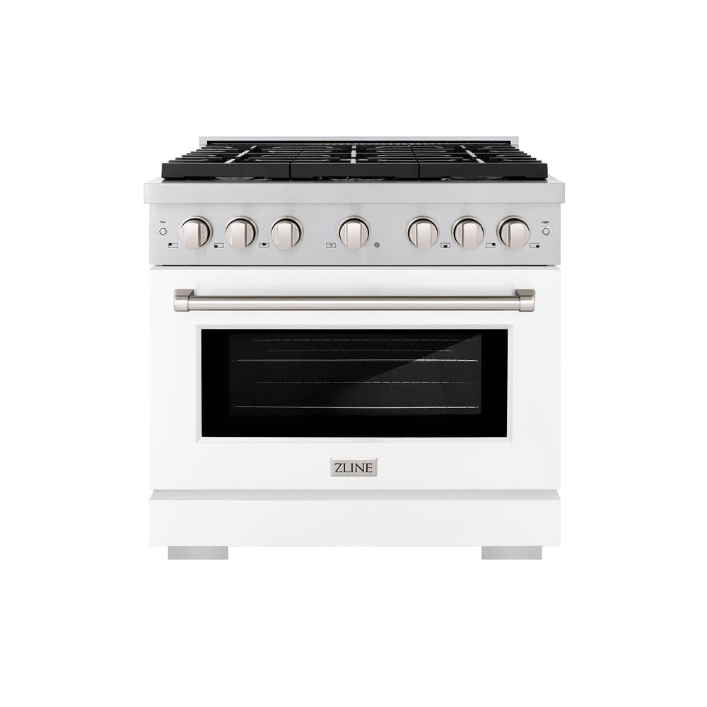 36 in. 5.2 cu. ft. Paramount Dual Fuel Range with 6 Burner Gas Cooktop - (SDRWM36) -