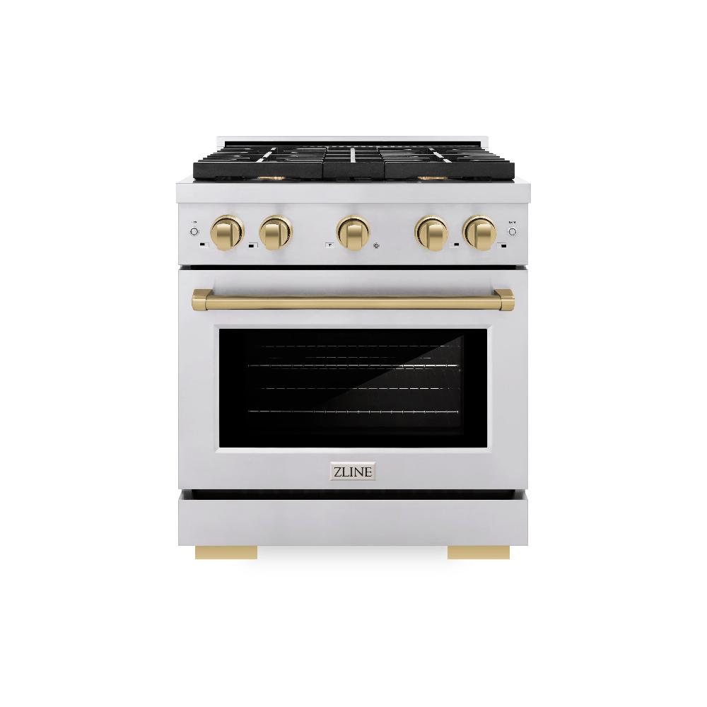 Autograph Edition 30 in. 4.2 cu. ft. Paramount Dual Fuel Range with 4 Burner Gas Cooktop - (SDRZ30CB) -