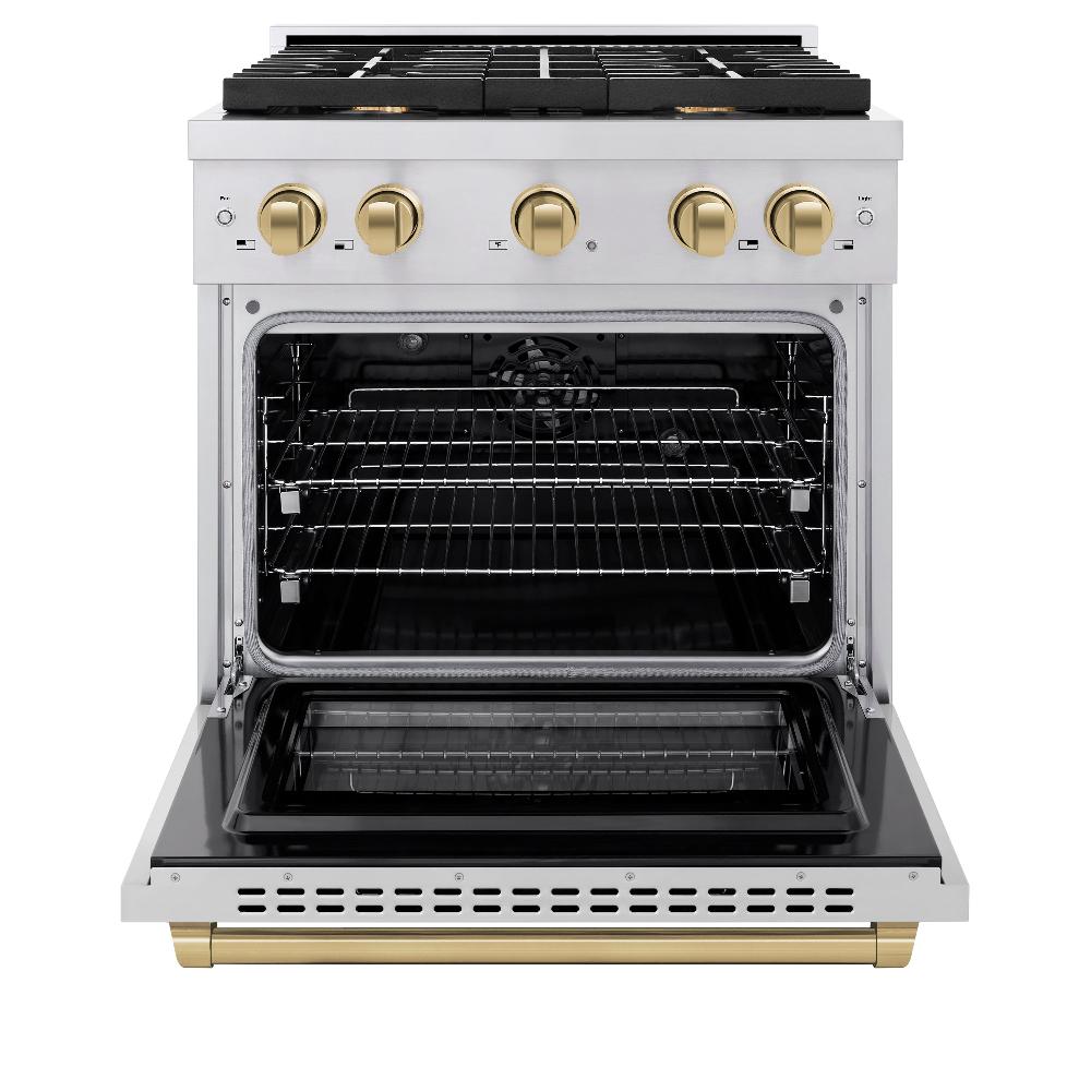 Autograph Edition 30 in. 4.2 cu. ft. Paramount Dual Fuel Range with 4 Burner Gas Cooktop - (SDRZ30CB) -