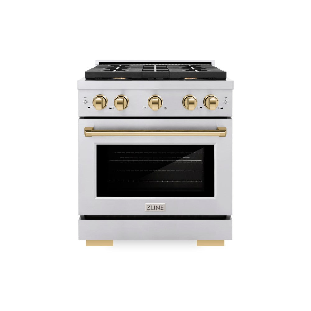 Autograph Edition 30 in. 4.2 cu. ft. Paramount Dual Fuel Range with 4 Burner Gas Cooktop - (SDRZ30G) -