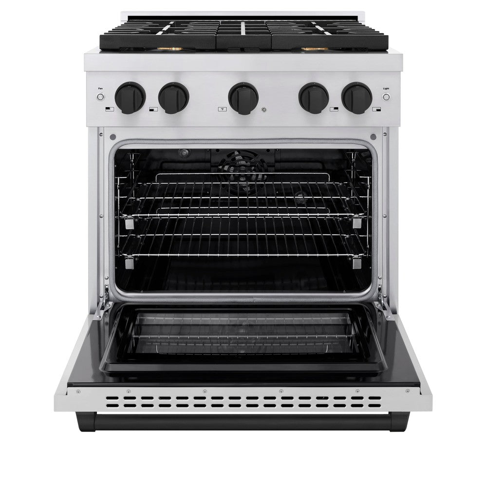 Autograph Edition 30 in. 4.2 cu. ft. Paramount Dual Fuel Range with 4 Burner Gas Cooktop - (SDRZ30MB) -