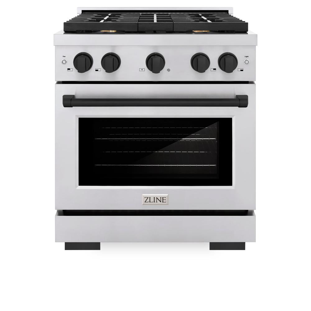 Autograph Edition 30 in. 4.2 cu. ft. Paramount Dual Fuel Range with 4 Burner Gas Cooktop - (SDRZ30MB) -