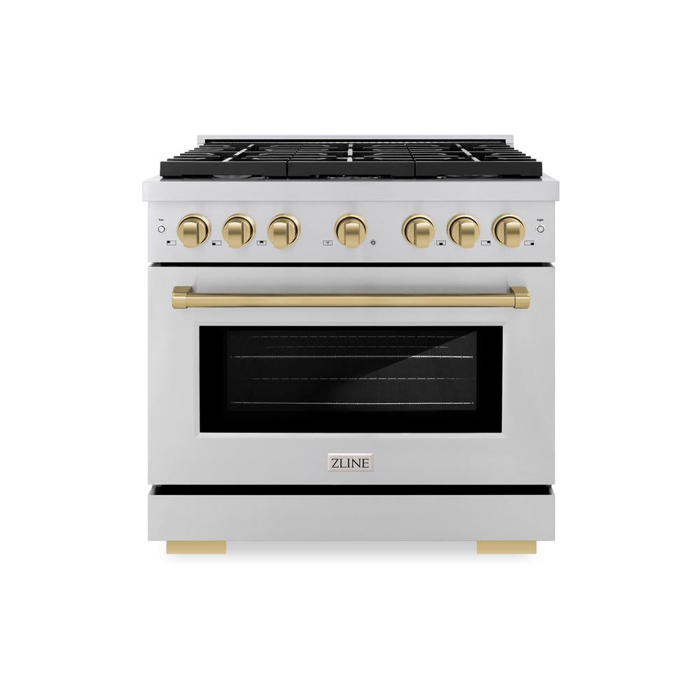 Autograph Edition 36 in. 5.2 cu. ft. Paramount Dual Fuel Range with 6 Burner Gas Cooktop - (SDRZ36CB) -