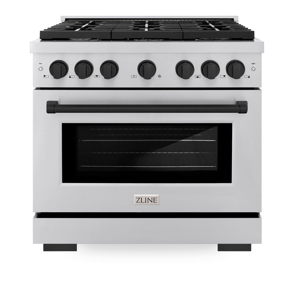 Autograph Edition 36 in. 5.2 cu. ft. Paramount Dual Fuel Range with 6 Burner Gas Cooktop - (SDRZ36MB) -