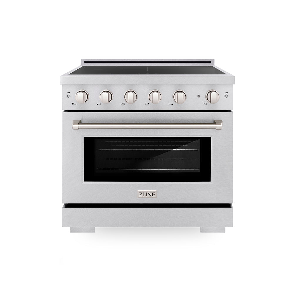 36 in. 5.2 cu. ft. Paramount Induction Range with 5 Element Cooktop and Electric Convection Oven - (SINRS36) -