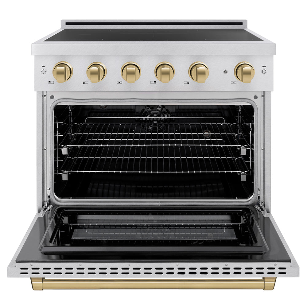 Autograph Edition 36 in. 5.2 cu. ft. Paramount Induction Range with 5 Element Cooktop and Electric Convection Oven - (SINRSZ36CB) -