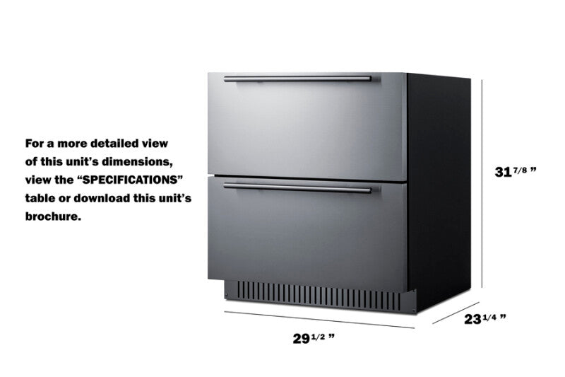 30" Wide 2-drawer All-refrigerator, ADA Compliant - (SPR3032DADA)