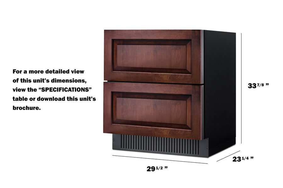 30" Wide 2-drawer All-refrigerator (panels Not Included) - (SPR3032DPNR)