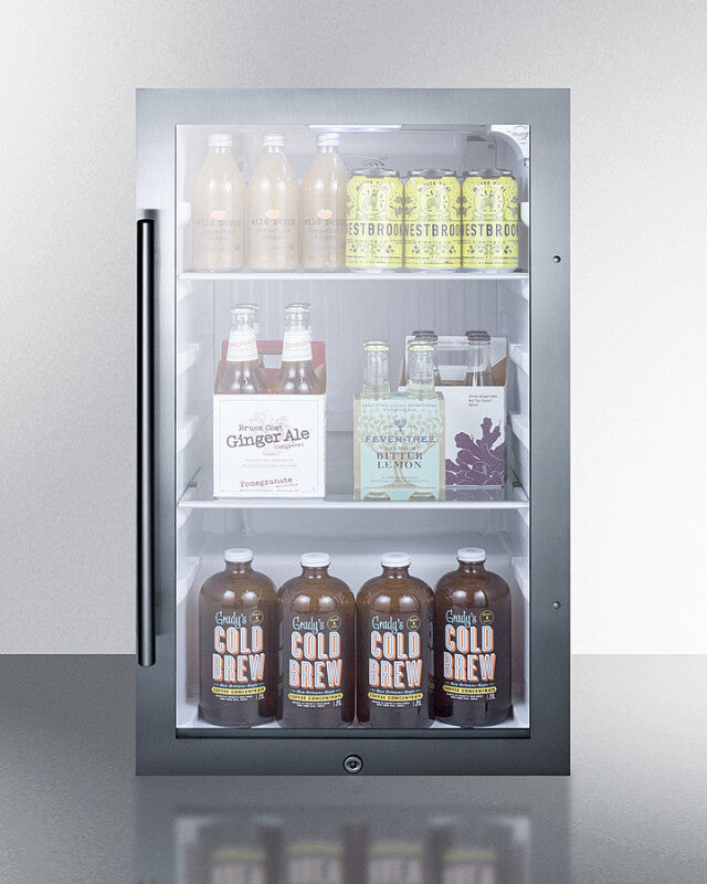 Shallow Depth Indoor/outdoor Beverage Cooler - (SPR489OS)