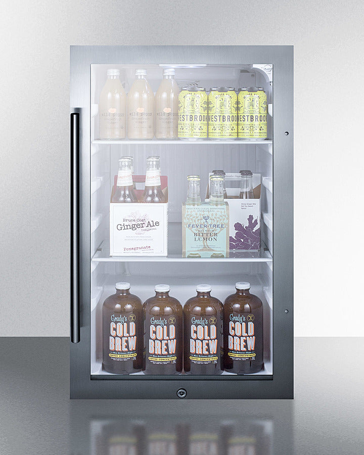 Shallow Depth Indoor/outdoor Beverage Cooler - (SPR489OSCSS)