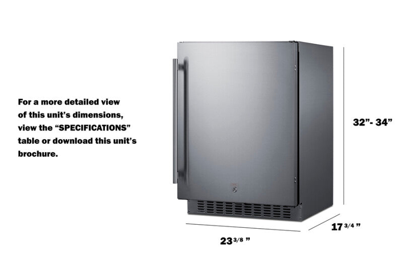 24" Wide Outdoor All-refrigerator, ADA Compliant - (SPR618OSADA)