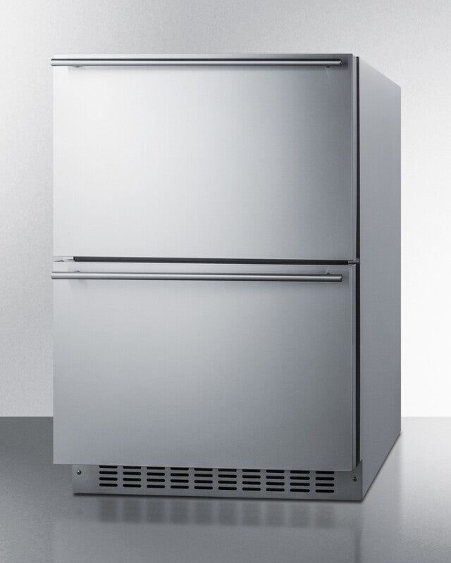 24" Wide 2-drawer Refrigerator-freezer - (SPRF34D)