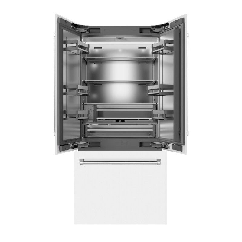 36 in. 19.6 cu. ft. French Door Built-In Bottom Freezer Refrigerator with Water Dispenser and Ice Maker - (SRBIVWM36) -