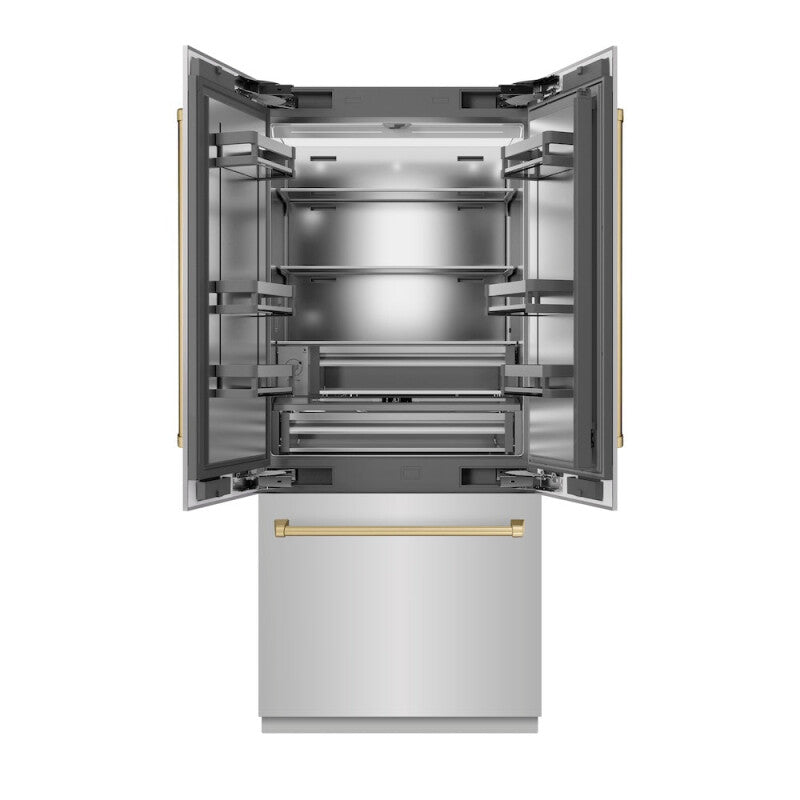 Autograph Edition 36 in. 19.6 cu. ft. French Door Built-In Bottom Freezer Refrigerator with Water Dispenser and Ice Maker - (SRBIVZ30436CB) -