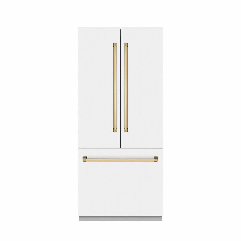 Autograph Edition 36 in. 19.6 cu. ft. French Door Built-In Bottom Freezer Refrigerator with Water Dispenser and Ice Maker - (SRBIVZWM36G) -