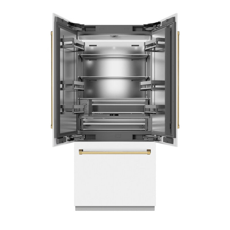 Autograph Edition 36 in. 19.6 cu. ft. French Door Built-In Bottom Freezer Refrigerator with Water Dispenser and Ice Maker - (SRBIVZWM36G) -