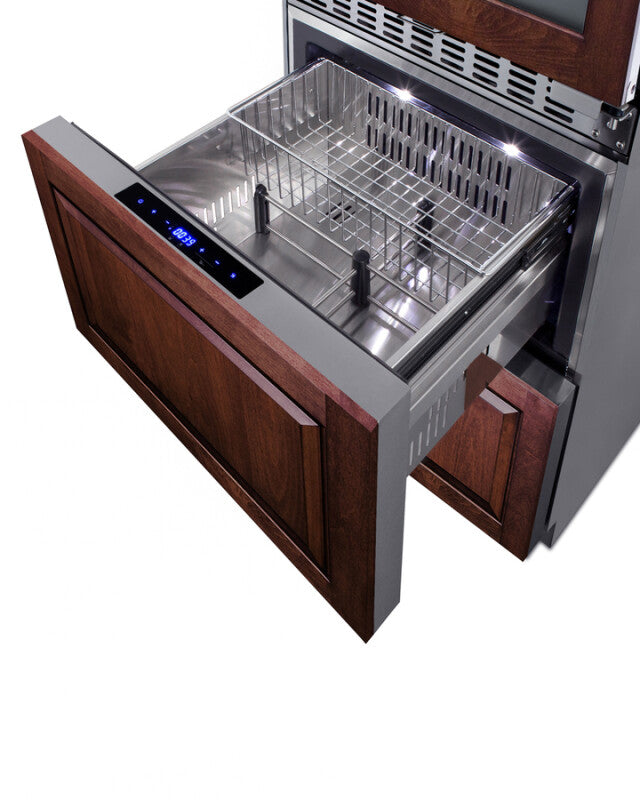 24" Wide Combination Dual-zone Wine Cellar and 2-drawer Refrigerator-freezer (panels Not Included) - (SWCDRF24PNR)