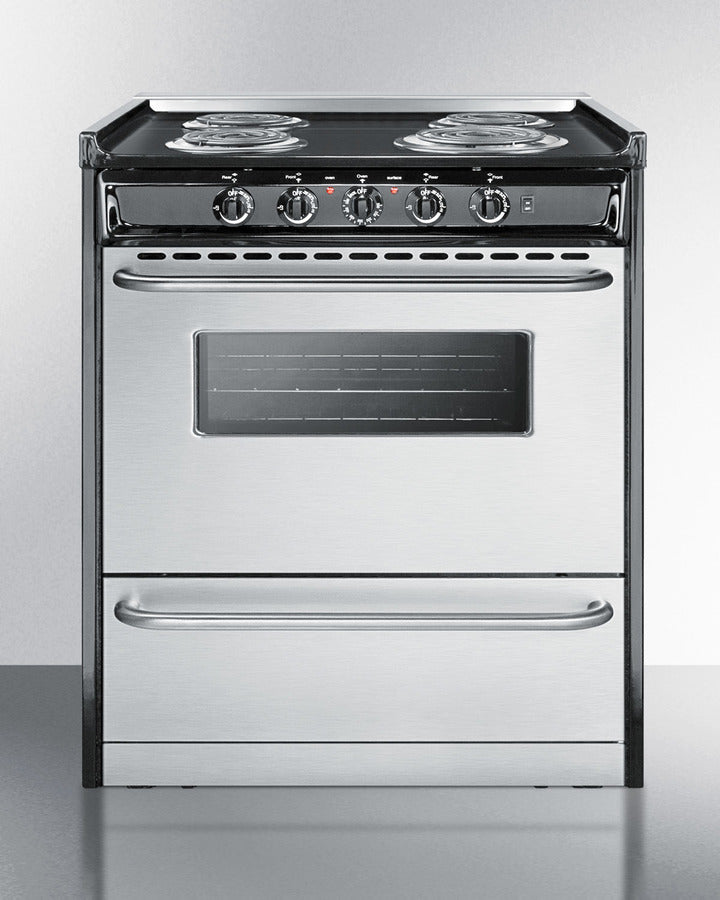 30" Wide Electric Coil Range - (TEM210BRWY)