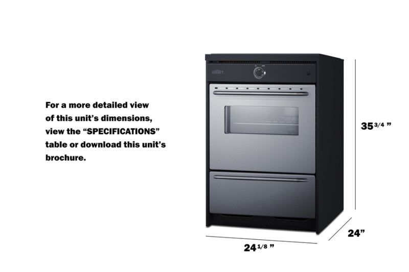 24" Wide Induction Range - (TEM665BW)