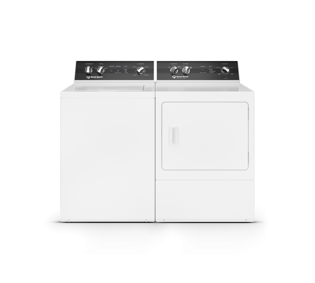 Speed Queen TR3 washer and DR3004WG gas dryer laundry pair