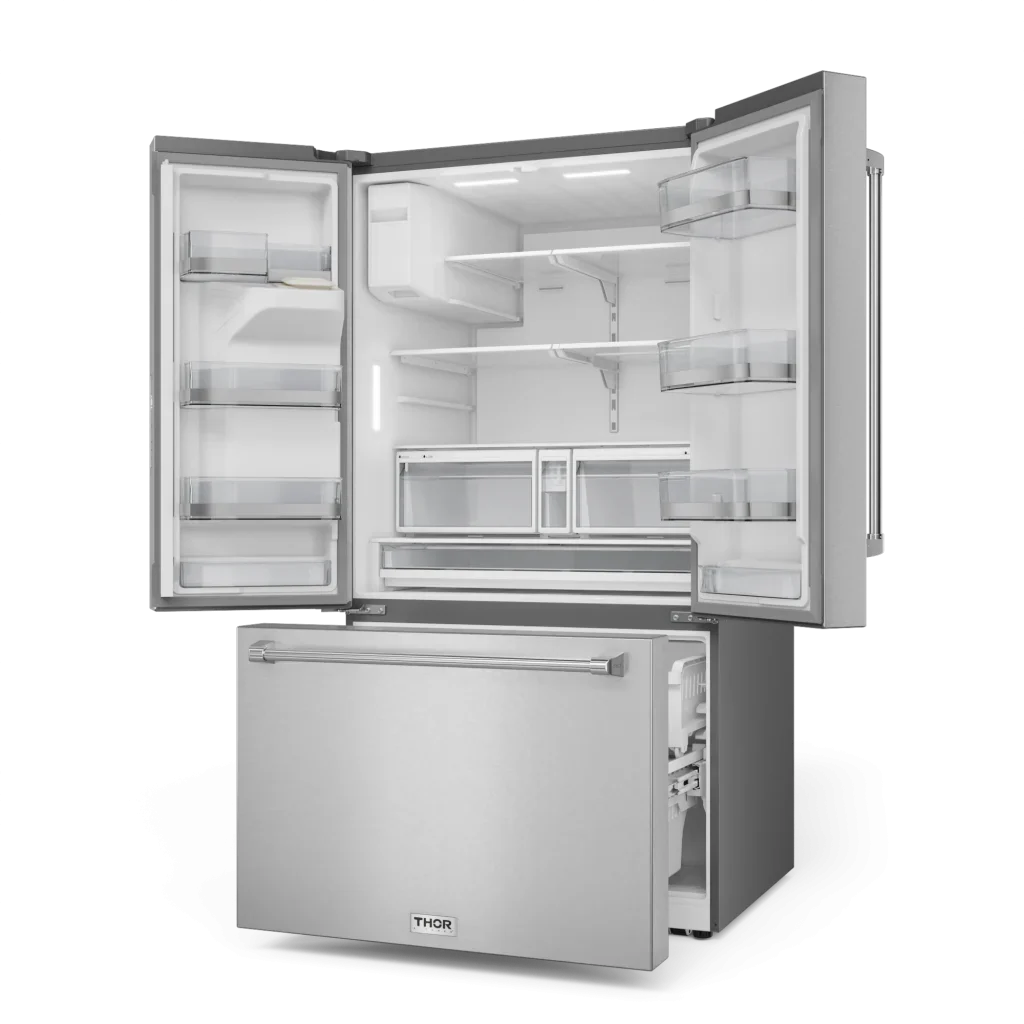 36 Inch Professional French Door Refrigerator With Ice And Water Dispenser - (TRF3628FFD) -