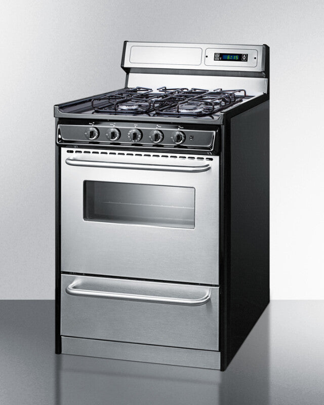 24" Wide Gas Range, Sealed Burners - (TTM6307BKSW)
