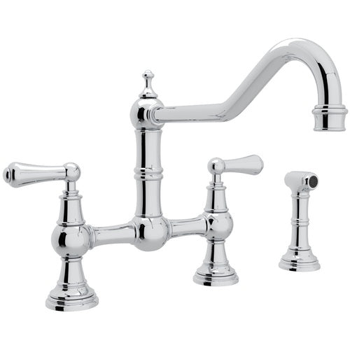 Rohl RU4764LAPC2 "Edwardian" Two Handle Kitchen Faucet