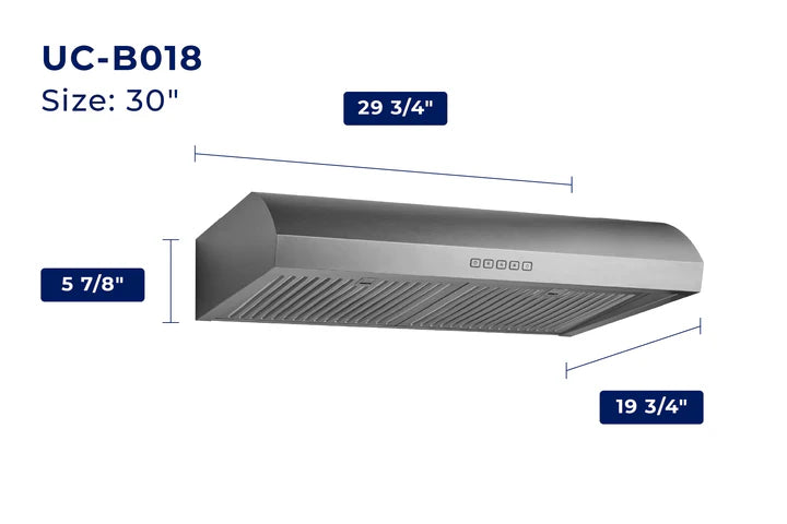 UC-B018 Convertible Under Cabinet Range Hood