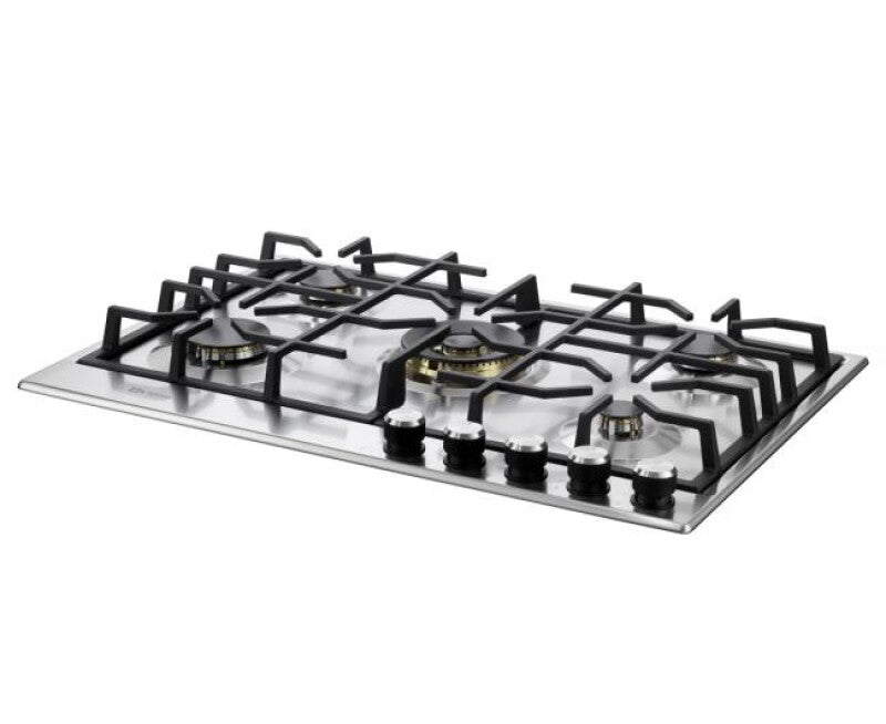 Verona 30" Designer Gas Cooktop-Brass Burners SS - (VDGCT530FSS) - VERONA
