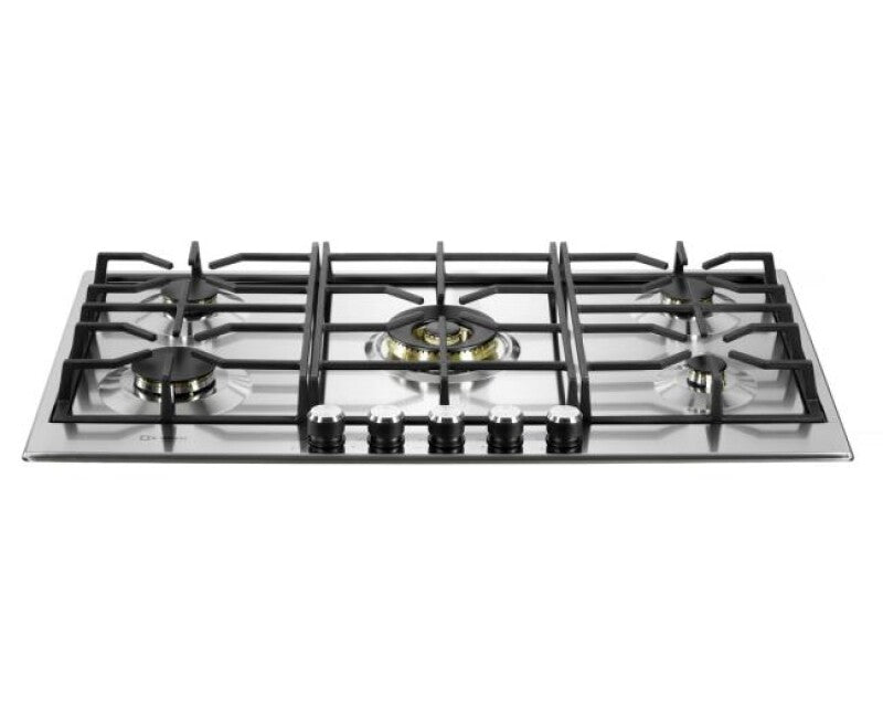 Verona 36" Designer Gas Cooktop-Brass Burners SS - (VDGCT536FSS) - VERONA
