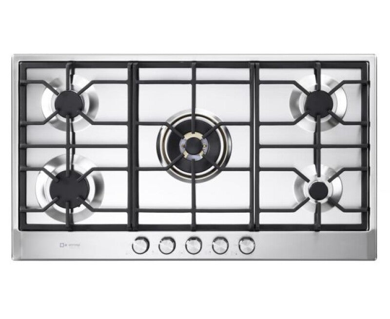 Verona 36" Designer Gas Cooktop-Brass Burners SS - (VDGCT536FSS) - VERONA