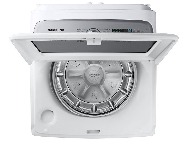 5.1 cu. ft. Large Capacity Smart Top Load Washer with ActiveWave™ Agitator and Super Speed Wash in White - (WA51DG5505AWUS)