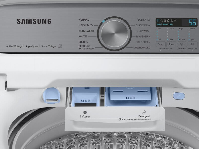 5.2 cu. ft. Large Capacity Smart Top Load Washer with Super Speed Wash in White - (WA52DG5500AWUS)
