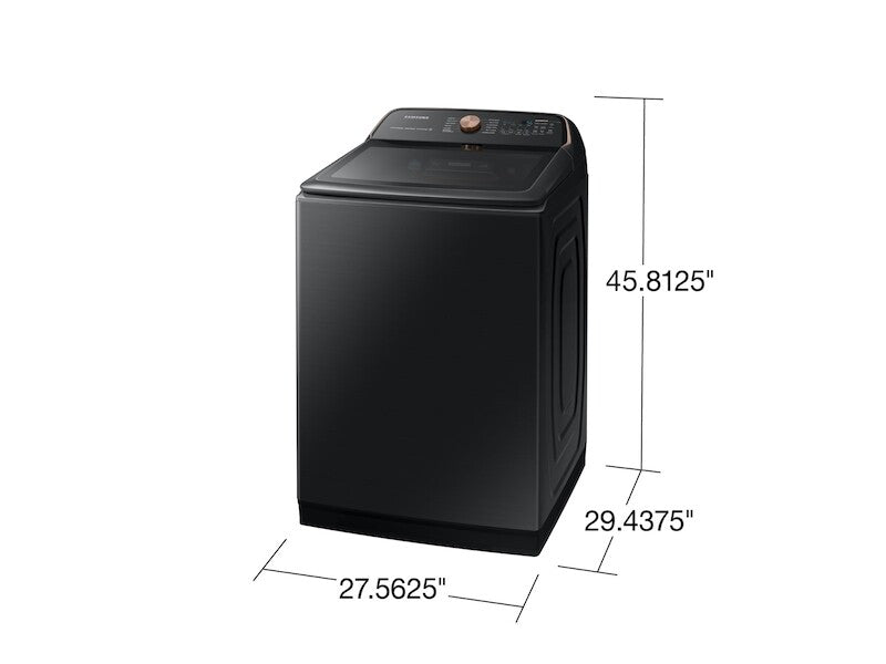 5.5 cu. ft. Extra-Large Capacity Smart Top Load Washer with Auto Dispense System in Brushed Black - (WA55A7700AVUS)