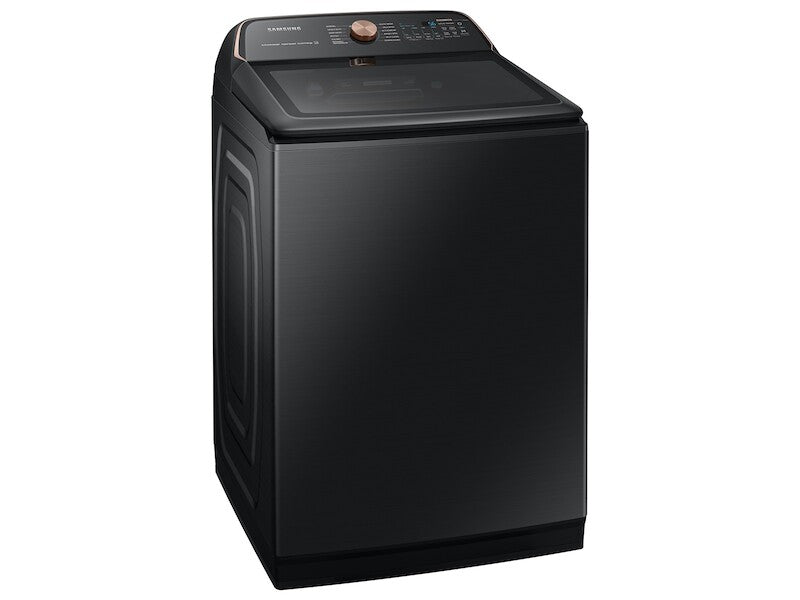 5.5 cu. ft. Extra-Large Capacity Smart Top Load Washer with Auto Dispense System in Brushed Black - (WA55A7700AVUS)